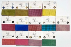 Lot of 13 Sets of 5 Wooly Charms 5″ Squares by In The Patch Designs Mixed Colors