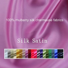 45” Wide Soft Silk Charmeuse Cloth Evening Dress 100 Mulberry Silk Satin Fabric