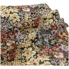 Yellow Daffodil Floral Vintage Jacquard Tapestry Upholstery Indoor Decor Fabric