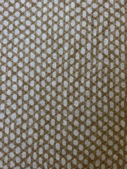 2 1/2 Yards Fermoie All Over Dot Pattern Linen Print Fabric – Wicker 093