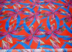 Authentic Top Italian designer Silk Cotton Fabric Made in Italy