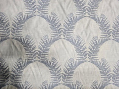Unknown – Fern Embroidery / Color Blue – 1 yard