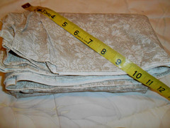Light and Dark Ecru Pattern of leaves 2 yards x 44″s medium weight