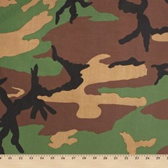 Camouflage Print Fabric Cotton Polyester Broadcloth By The Yard 60″