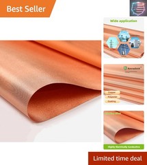Pure Copper Faraday Fabric Cloth 39″x43″ for WiFi Cell Bluetooth GPS Groundin…