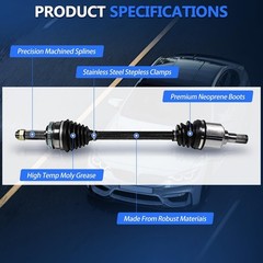 FWD CV Axle fit for 2005 2006 2007 2008 2009 2010 Ford Focus CV Axle, 2.0L 2….