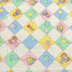 Vintage 1983 Cabbage Patch Kids Pastel OAA Cotton Blend FAT QUARTER 18″ x 22″