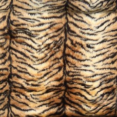 Tiger Fluffy Faux Fur Fabric 150cm wide (60″) sold by half metre/yard