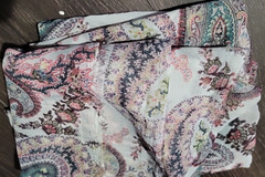 3pc Lot Fabrics Chiffon Floral Tye Dye Paisley Multicolor Craft Sewing