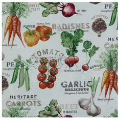 Fresh Vegetables Duck Cloth Fabric New Priced BTY