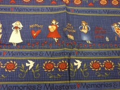 SET OF FOUR DEBBIE MUMM COTTON FABRIC REMNANTS UNDER 45” W VARYING LENGTHS