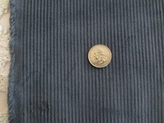 5080. Medium Wale MEDIUM BLUE Cotton CORDUROY FABRIC – 58″ x 3-3/4 yds.