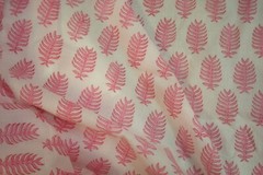 1 of 10 yds Indian Hand Block Print Fabric Cotton Pink Quilt Craft 44″ x 36″ BTY