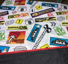 Mario Kart 2015 Twin Flat Sheet Great For Crafting Donkey Kong Bullet Bill