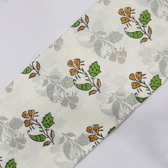 Indian Block Print Fabric Cotton flower Dress Fabric by the yard