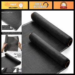 10ft x 12″ Carbon Fiber Fabric Roll – 3K Twill Weave, High Strength Cloth for Re