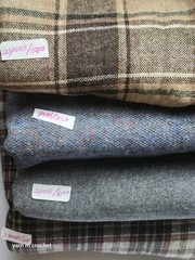 high-quality vintage wool or wool-blend fabrics