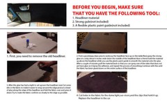 Headliner Material Suede Fabric Foam Backing For Automotive Roof lining Replace