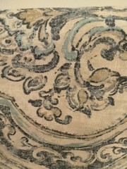 Stan Magnolia Home Upholstery Fabric 2017 Blues Ocean Natural 56 ” Wide 2 Yards