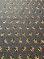 Shield Lion Crown Fleur-de-les Upholstery Fabric Cotton Polyester Blend New