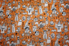 CUTE HALLOWEEN Kids Fabric FAT QUARTER 18″ x 22″ {100% COTTON} Trick or Treat
