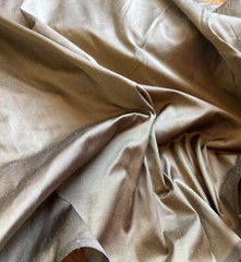 Golden Brown 100% Silk DUPIONI Fabric