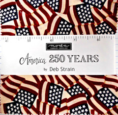 MODA FABRICS “AMERICA 250 YEARS CHARM PACK.42-5INCH SQUARES BTCP