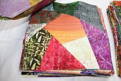 10 Batik Crazy Quilt 10″ Squares No Duplicates Cotton Fabric-Quilt-Crafts-Sew