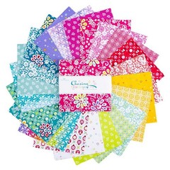 Chasing Rainbows Charm Pack 5″ Squares by Leslie Ryan for Riley Blake