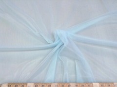 Fabric Nylon Tricot 15 denier Powder Blue Stretch Lustre SheerTM
