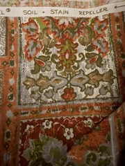 Custom Order Cohama Upholstery Fabric “Cathay” 5+ YDS Vintage Orange Green 70s?