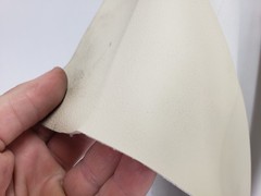 2x White Almond Vinyl 55″ Roll Fabric Waterproof PVC Faux Leather