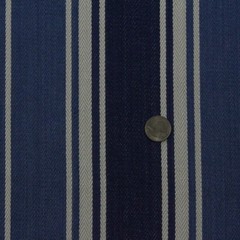 BRAEMORE PALM HARBOR INDIGO BLUE WHITE STRIPE FURNITURE FABRIC BY YARD 55″W