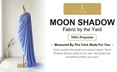 Moon Shadow Fabric by the Yard 100% Polyester Woven Non-Stretch Dress Costume