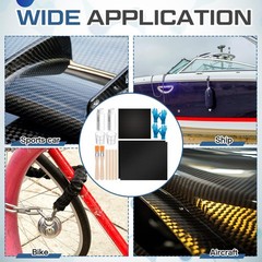 15 Pcs Carbon Fiber Repair Kit with 3k 200g Plain Weave Carbon Fiber Fabric, …