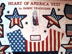 Heart of America Vest Fabric Panel 36″ X 60″ Adult America 250