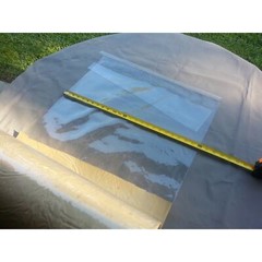 CLEAR VINYL Roll 24″ Wide x 12 FT golf carts, tents, roll ups, curtains, window