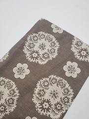 French General Fa La La La Floral Circle Moda Taupe Sew Quilt OOP FAT QUARTER
