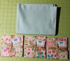 Snug as a Bug by Melly & me for Riley Blake 3x 5″ x 5″ stackers + 2yds fabric