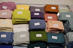 50 Pcs Mix 100 %Linen scraps bundle, Natural linen fabric remnants for craft