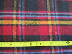 Plaid Flannel Fabric, 2 Yds, 44” Wide, BRUSHED ON BOTH SIDE, VERY SOFT