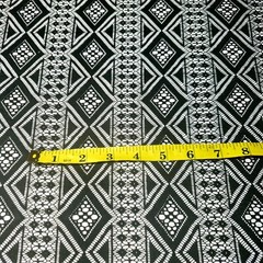 BLACK DIAMOND STRIPE LACE FABRIC 54″ BY THE YARD GOTHIC GEOMETRIC LACE