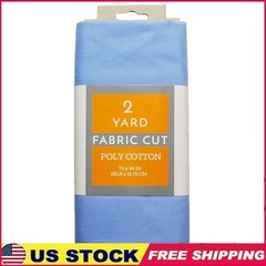 Quilting Poly Cotton Fabric Precut 2 Yards Durable Wrinkle Resistant Breathable