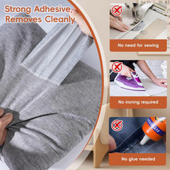 Linen Fabric Repair Tape 4.7×63 Inch, Self Adhesive Couch Patch Repair Fabric Ta
