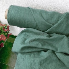 100% Organic Cotton Fabric Dark Mint Green By The Yard Soft Sewing Material 58″W