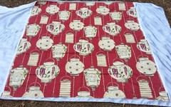Waverly Asian Lanterns Red Chinoiserie Upholstery Fabric – 4.66 Sq Yds 56″x108″