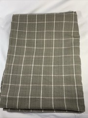 Handcrafted Cotton Fabric~Vintage Stripe ~Imported From India (Olive-Gray)
