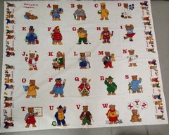 VIP CHILD ALPHABET fabric panel WHEN I grow up I want to be 36″ x 45″ + bonus