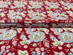 5 Yard Indian Handmade Natural Cotton Sanganeri Hand Block Print Floral Fabric