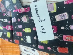 QUILTERS – Huge Lot of Pre Cut Fabric for Holiday and Halloween Quilts. 3.7 lbs
